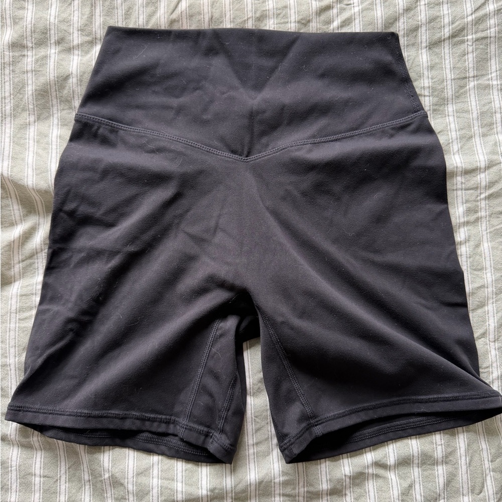 High-Rise Black Bike Shorts for Women